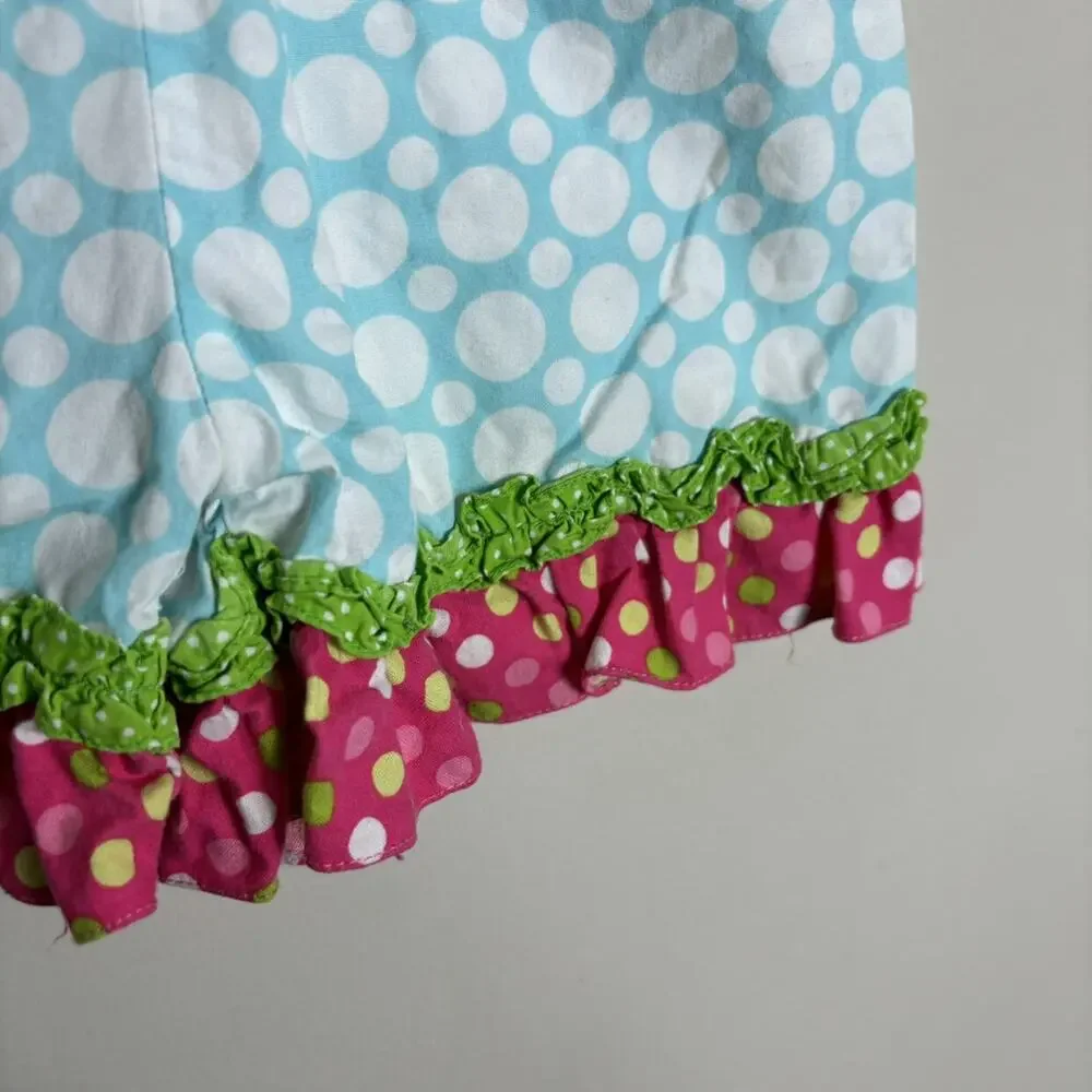 Claire & Charlie Blue Spot Shorts - Picture 3 of 5